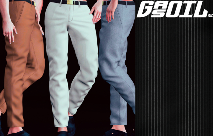 [GL - inc.] - Walton Trousers Black Stripe