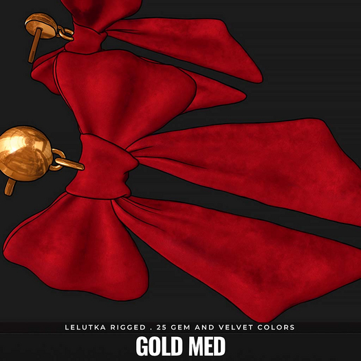 [BL] Ivy bow earrings . gold med