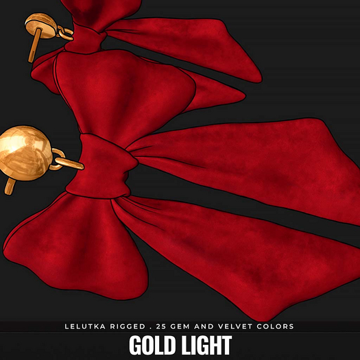 [BL] Ivy bow earrings . light gold