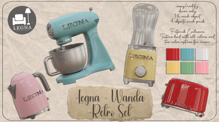 - Legna - Wanda Retro Set (Green Pack)