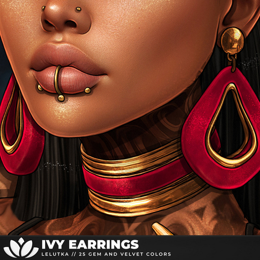 [BL] Ivy drop earrings . FATPACK