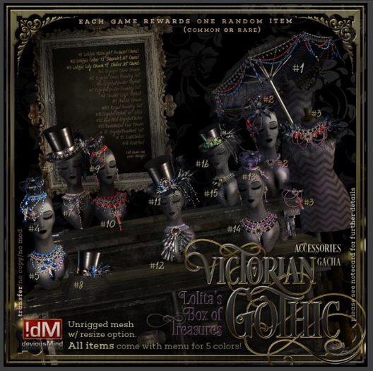 !dM VictorianGothic "Decorated Fur Crown" (BOX #13)
