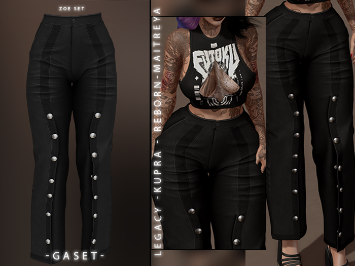 GASET - BLACK ZOE PANT