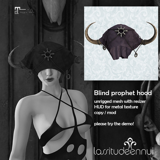 lassitude & ennui Blind prophet hood - purple