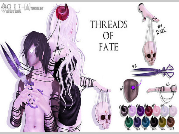 #15 Moirai Horns Black {aii}