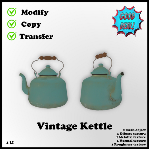 [GOOD DEAL] Vintage Kettle. BOXED/ADD&TOUCH.