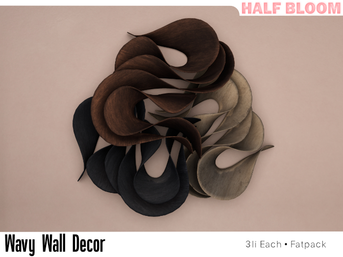 Half Bloom - Wavy Wall Decor (Fatpack)