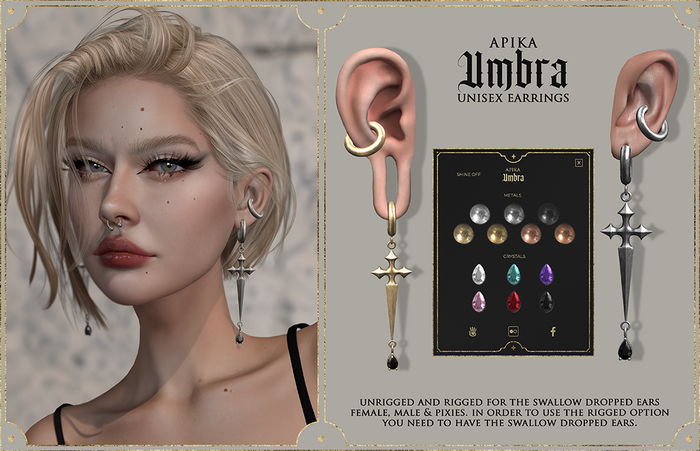 [Apika] Umbra Earrings - Fatpack