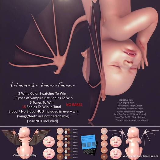 *[Black Bantam] Vampire Bat Baby 03 With HUD 1