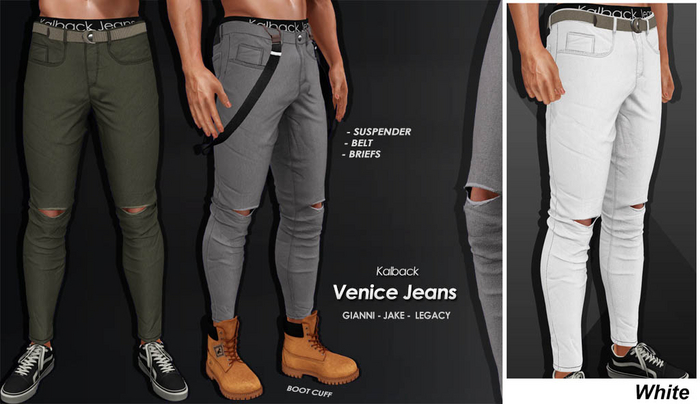 <Kalback> Venice Jeans White