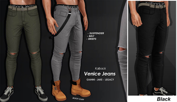 <Kalback> Venice Jeans Black