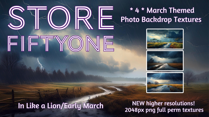 Early March "In Like a Lion" Photo Studio Backdrop Textures - 2K! - Store FiftyOne