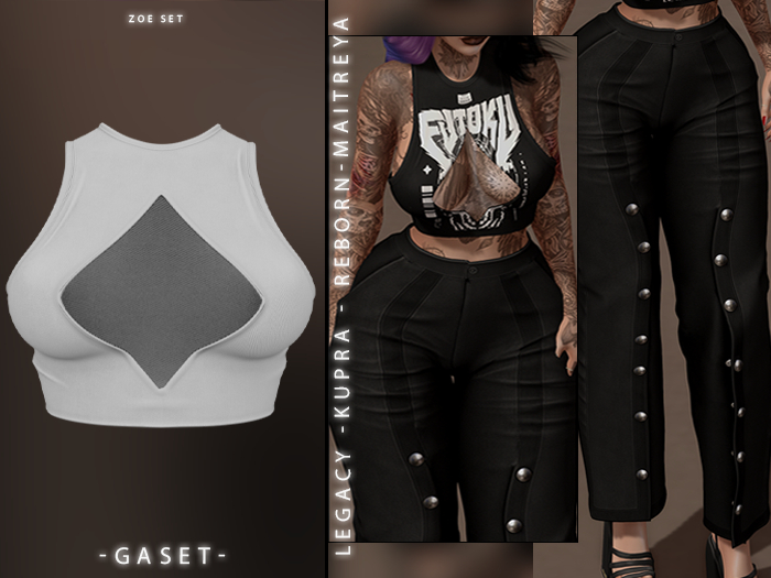 GASET - WHITE ZOE TOP