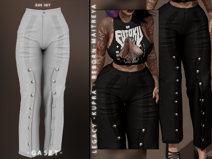 GASET - WHITE ZOE PANT