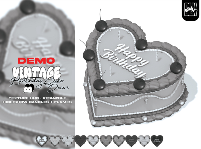 BLKBUNI: Vintage Birthday Cake [DEMO]