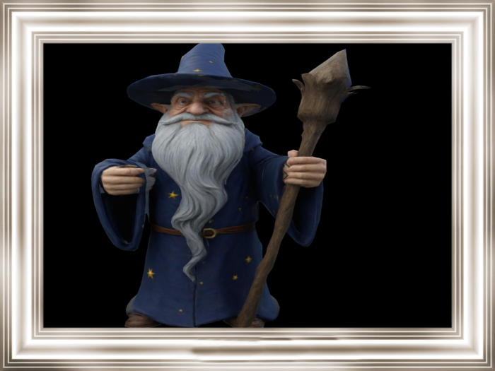 HB: Wizard in Blue Statue FuLL PERM