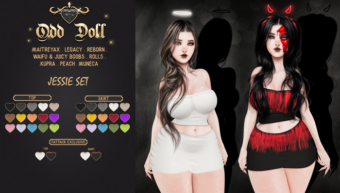 Odd Doll. Jessie Set Muneca  FatPack - Unpacker