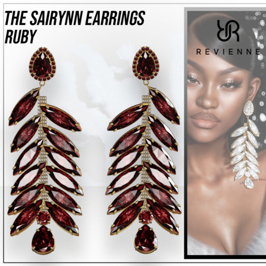 Revienne: The Sairynn Earrings [RUBY]