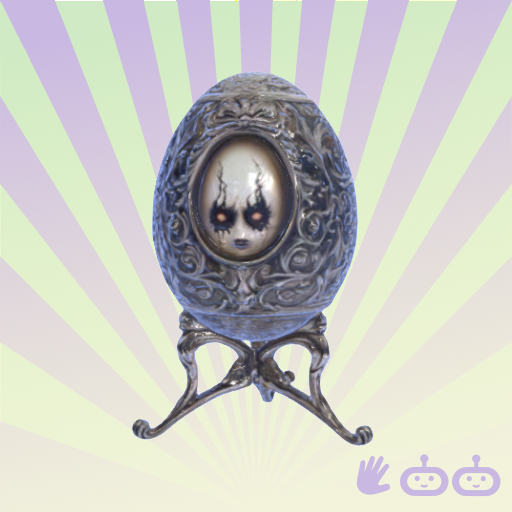 Faberge Creepy Face Egg