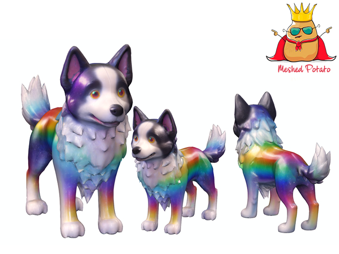 Rainbow Dog Full Perm