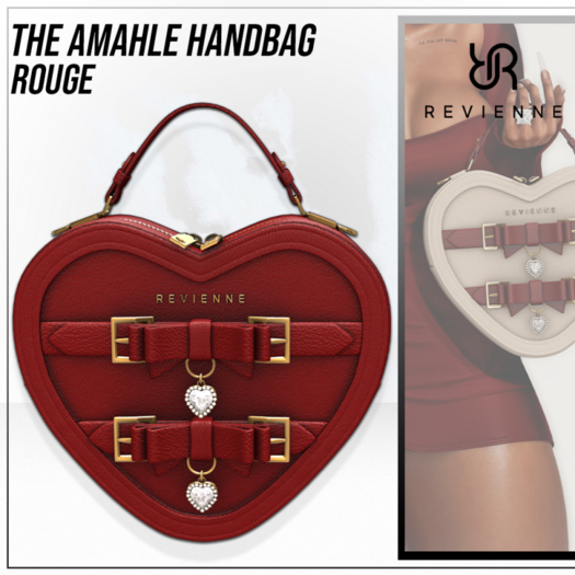Revienne: The Amahle Handbag [ROUGE]