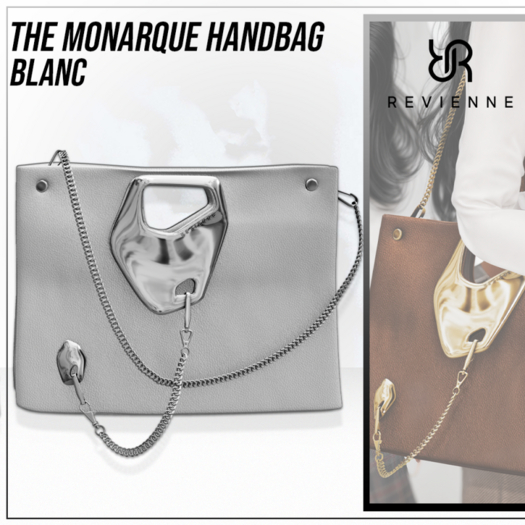 Revienne: The Monarque Handbag [BLANC]
