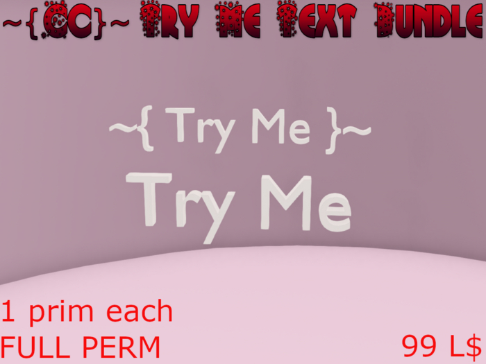 ~{Cc}~ Try Me Text FULL PERM (ADD ME TO UNPACK)