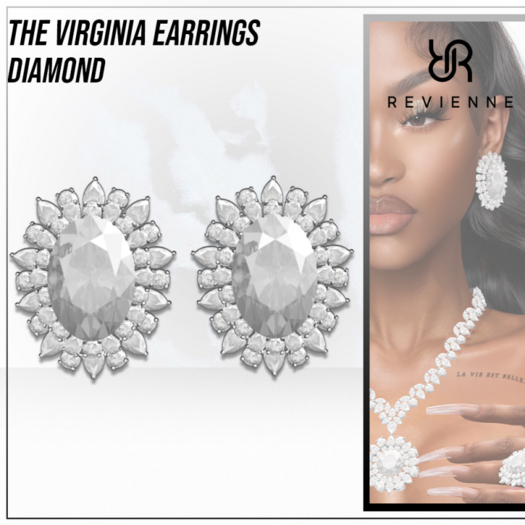 Revienne: The Virginia Earrings [DIAMOND]
