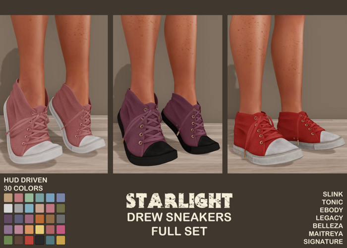 :: SA ::  Drew - Sneakers with HUD - Full Set