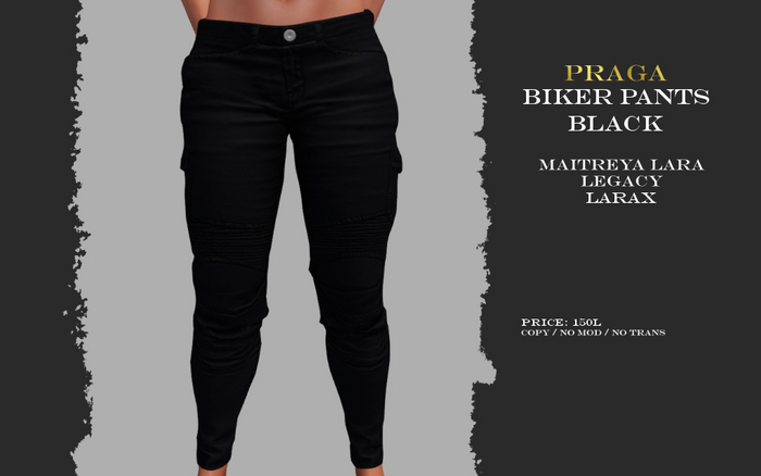 Praga Biker Pants - Black