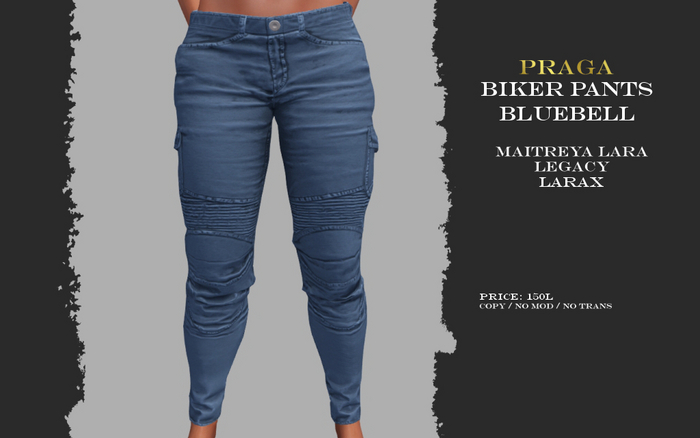 Praga Biker Pants - Bluebell