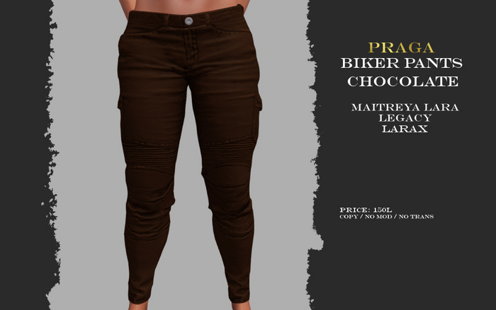 Praga Biker Pants - Chocolate