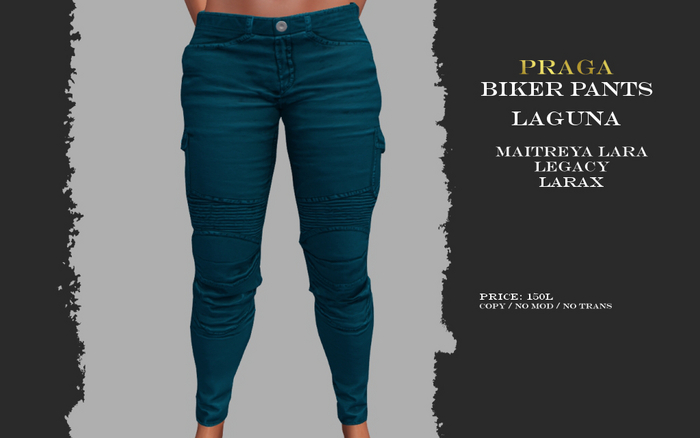 Praga Biker Pants - Laguna