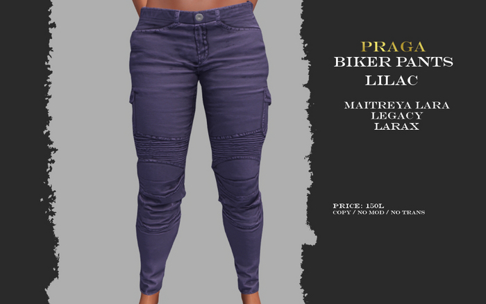 Praga Biker Pants - Lilac