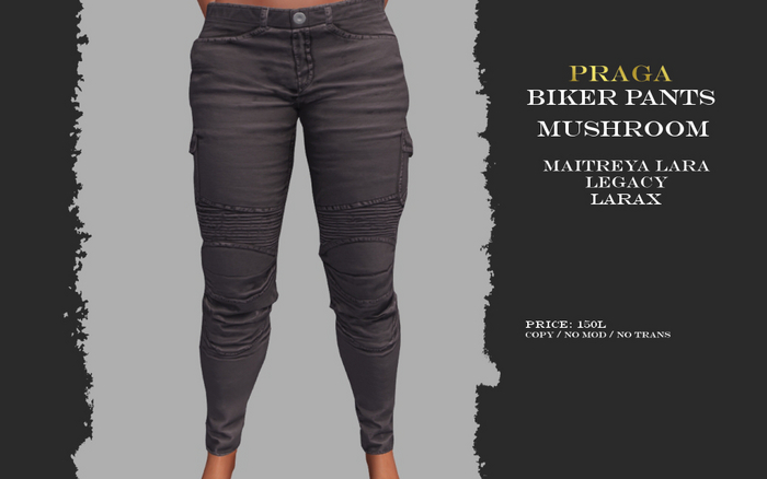 Praga Biker Pants - Mushroom