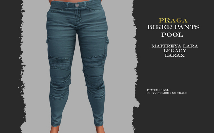 Praga Biker Pants - Pool