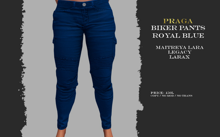 Praga Biker Pants - Royal Blue