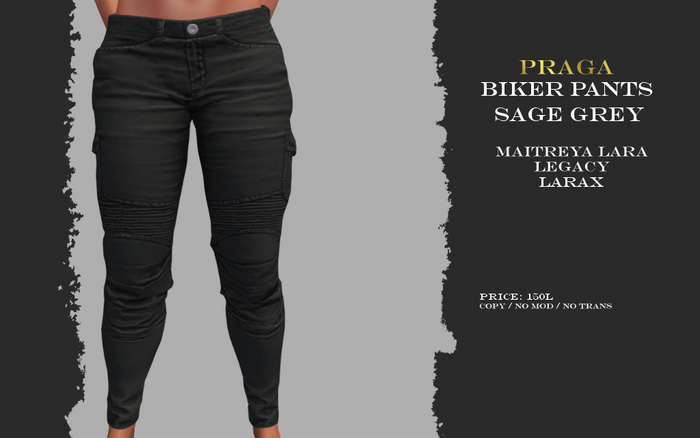 Praga Biker Pants - Sage Grey