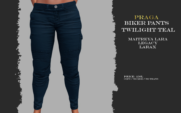 Praga Biker Pants - Twilight Teal