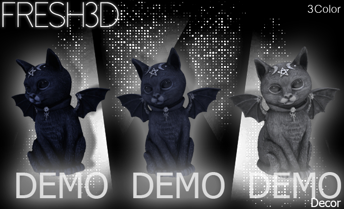 FRESH3D Goth cat DEMO
