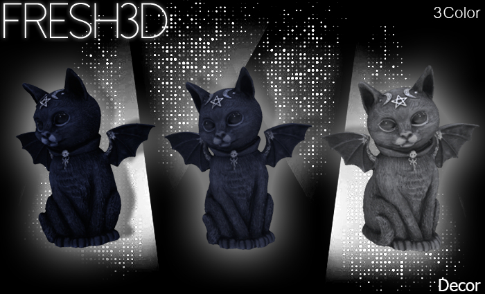 FRESH3D Goth cat