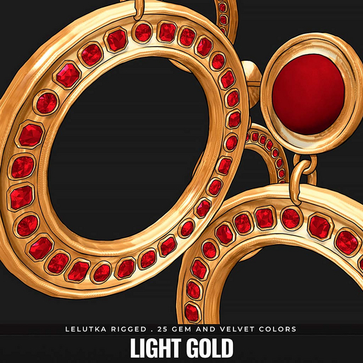 [BL] Ivy hoop earrings . light gold