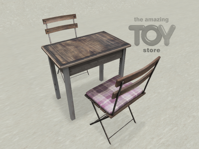 10 ionic : Dinner for two (Table and chair) Rare