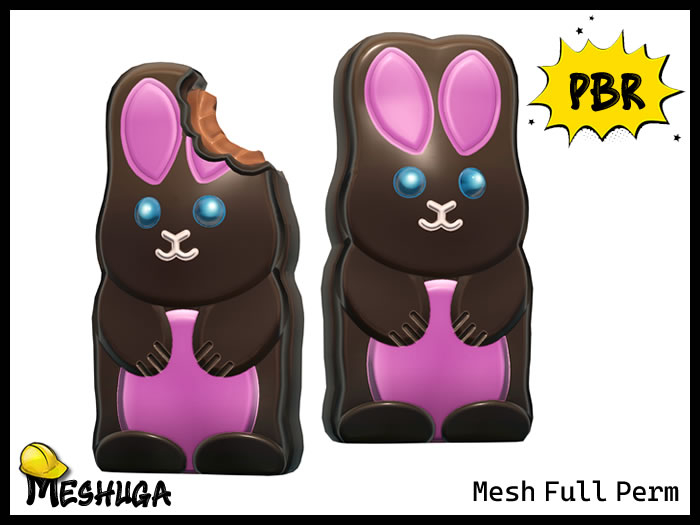 Meshuga PBR Easter Bunny Chocolate Bar FULL PERM MESH