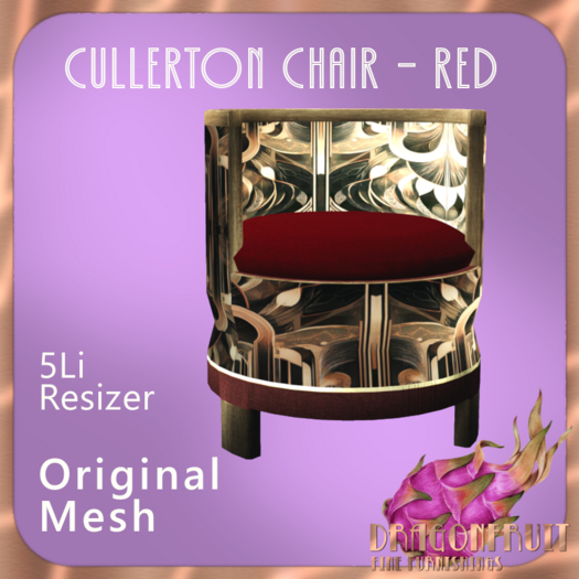 DRAGONFRUIT - Cullerton Chair Red 