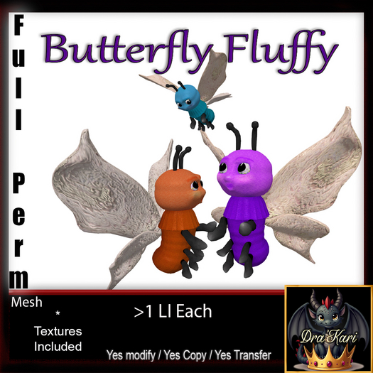 Full Perm Butterfly Fluffy