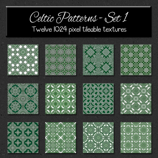 *Wallflowers* Celtic Patterns - Set 1