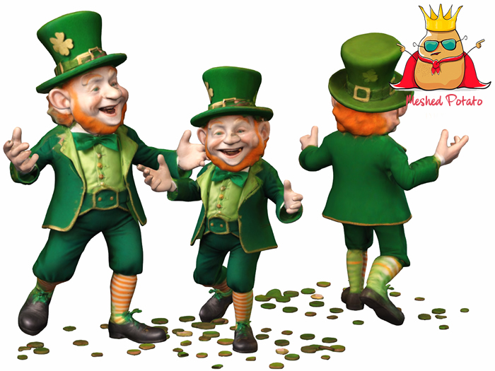 St. Patrick's Day Leprechaun 4 Full Perm