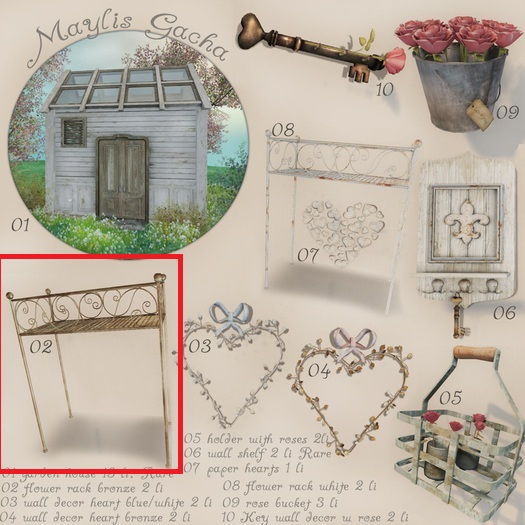 02 MAYLIS Gacha  - flower rack bronze