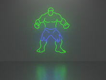 Hulk neon sign Full Permission
